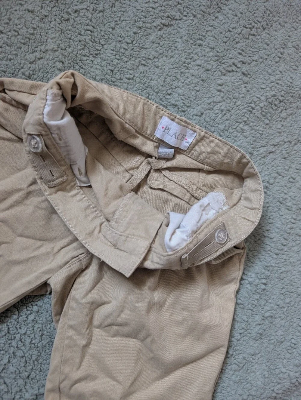 The Children's Place Tan Cotton Chino Shorts School Uniform
